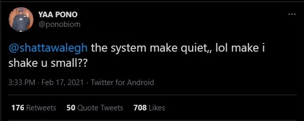 Yaa Pono tweet