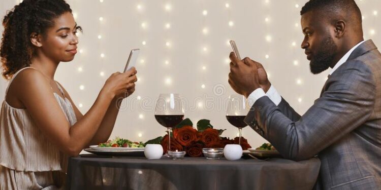 Black Couple On Date