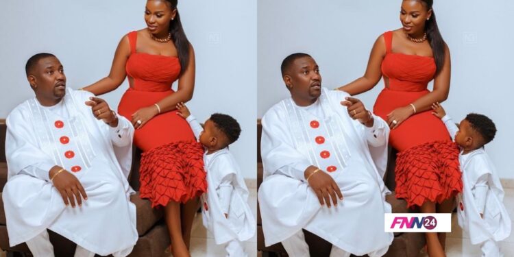 John Dumelo's Son in dreadlocks