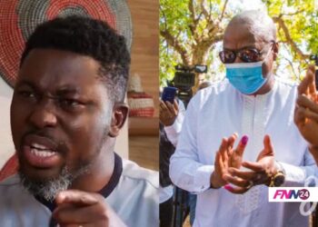 Kwame A Plus and John Mahama