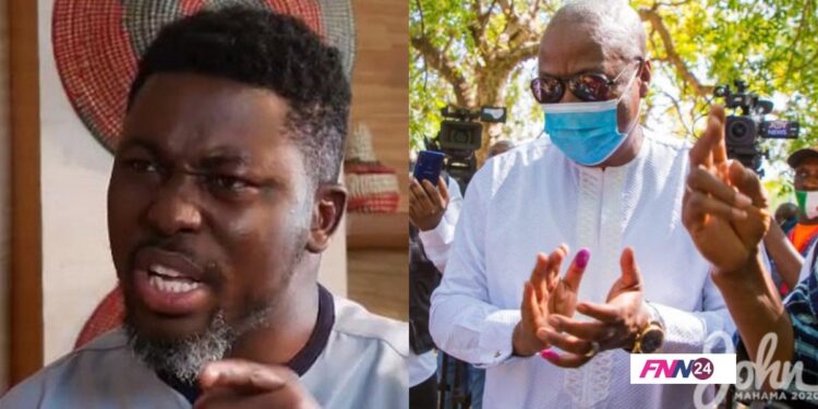 Kwame A Plus and John Mahama