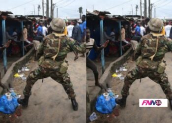 La Youth fight Ghana Armed Force