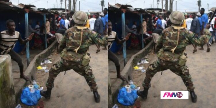 La Youth fight Ghana Armed Force