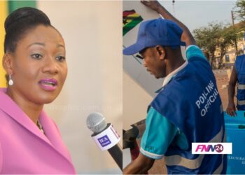 Jean Mensa and EC officials