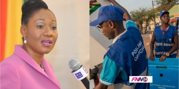 Jean Mensa and EC officials