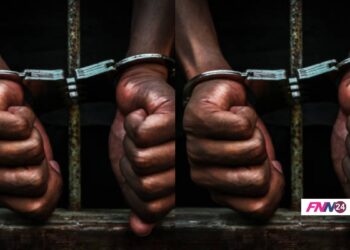 black man in handcuff