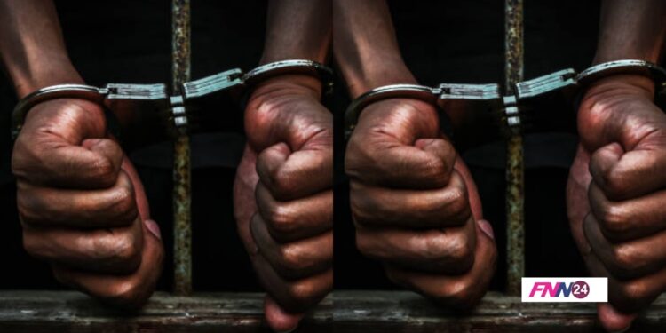 black man in handcuff