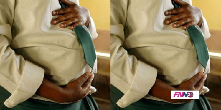 Female Student Delivers in Exams Hall