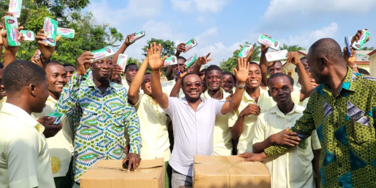 Hon Kobena Mensah Woyome donates over 2500 Mathematical Sets to South Tongu WASSCE Candidates