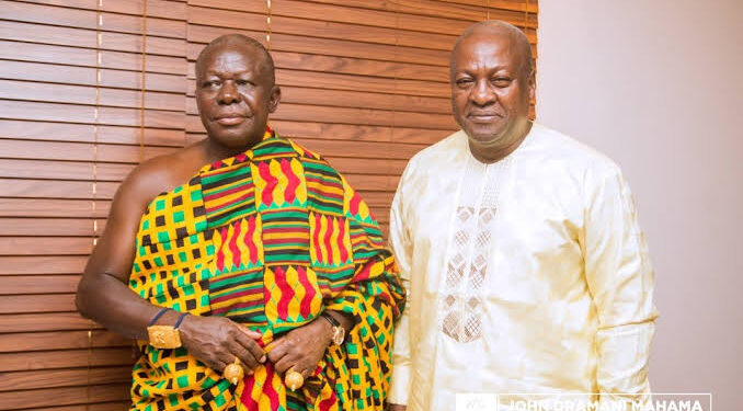 Asantehene Calls on All Sides to Respect Mediation Report Presented to President Mahama